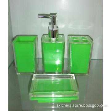 4pc Square Bathroom Set